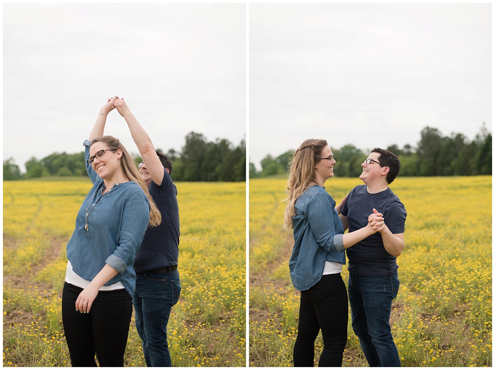 Yellow Field Suffolk Virginia Engagement Session_0609