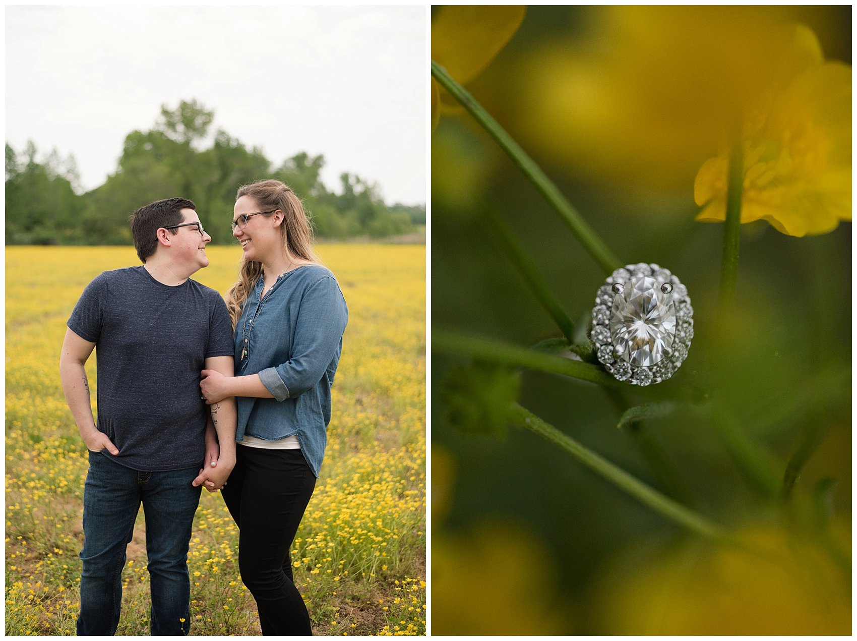 Yellow Field Suffolk Virginia Engagement Session_0610