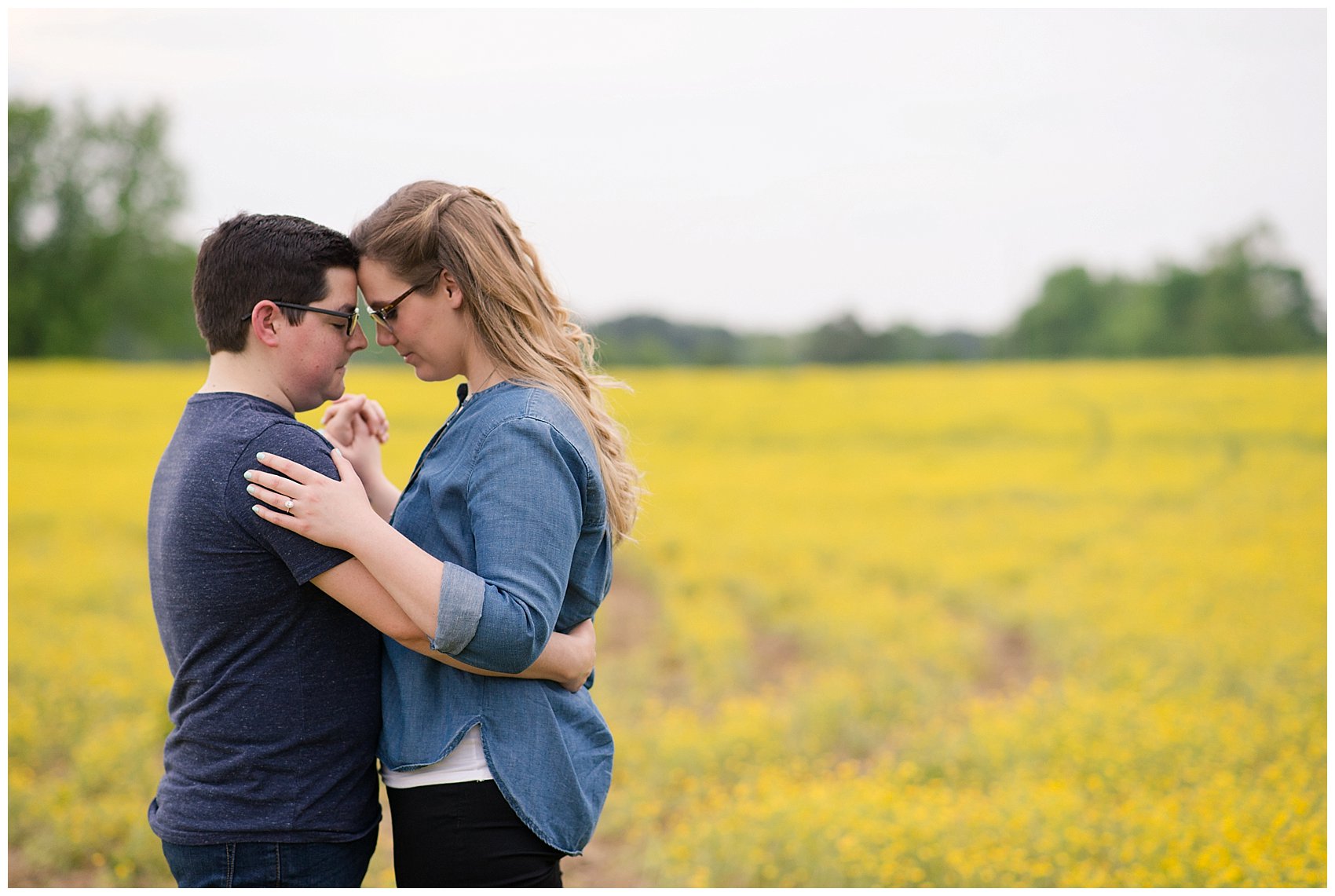 Yellow Field Suffolk Virginia Engagement Session_0615