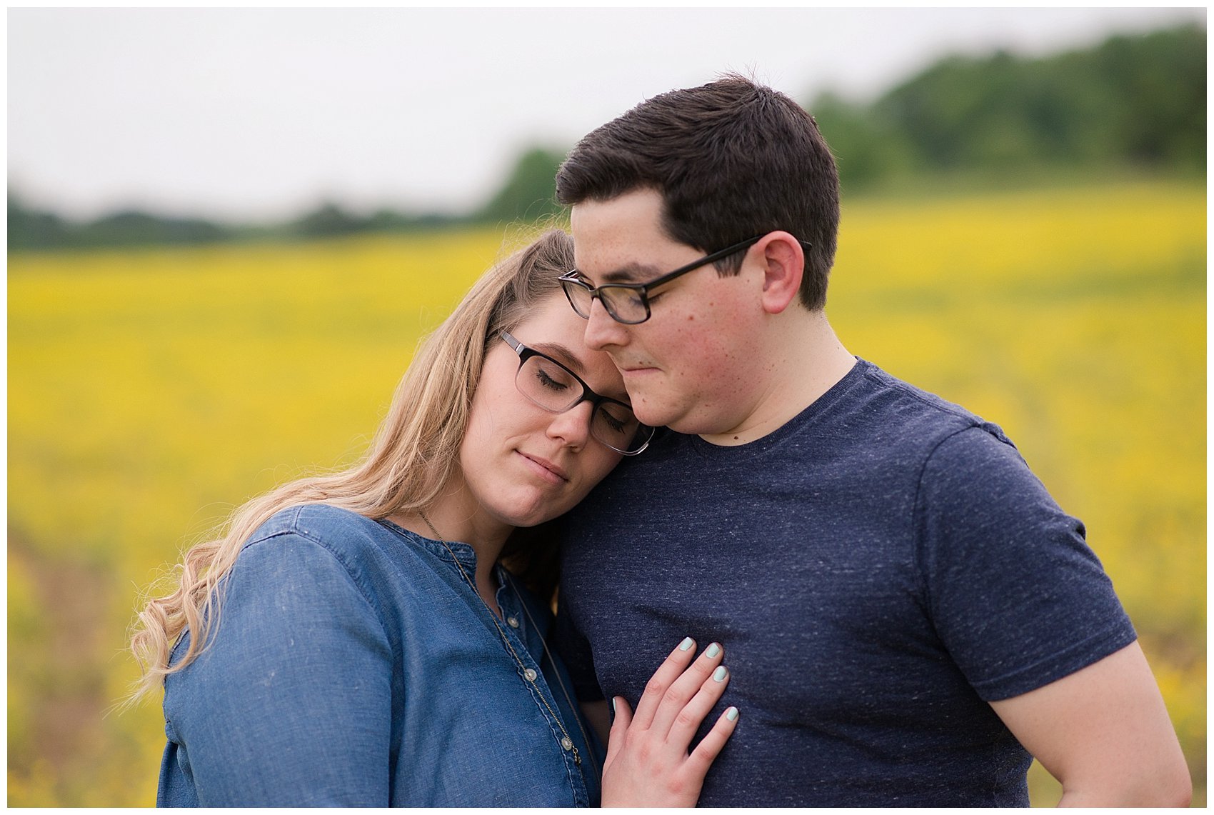 Yellow Field Suffolk Virginia Engagement Session_0617
