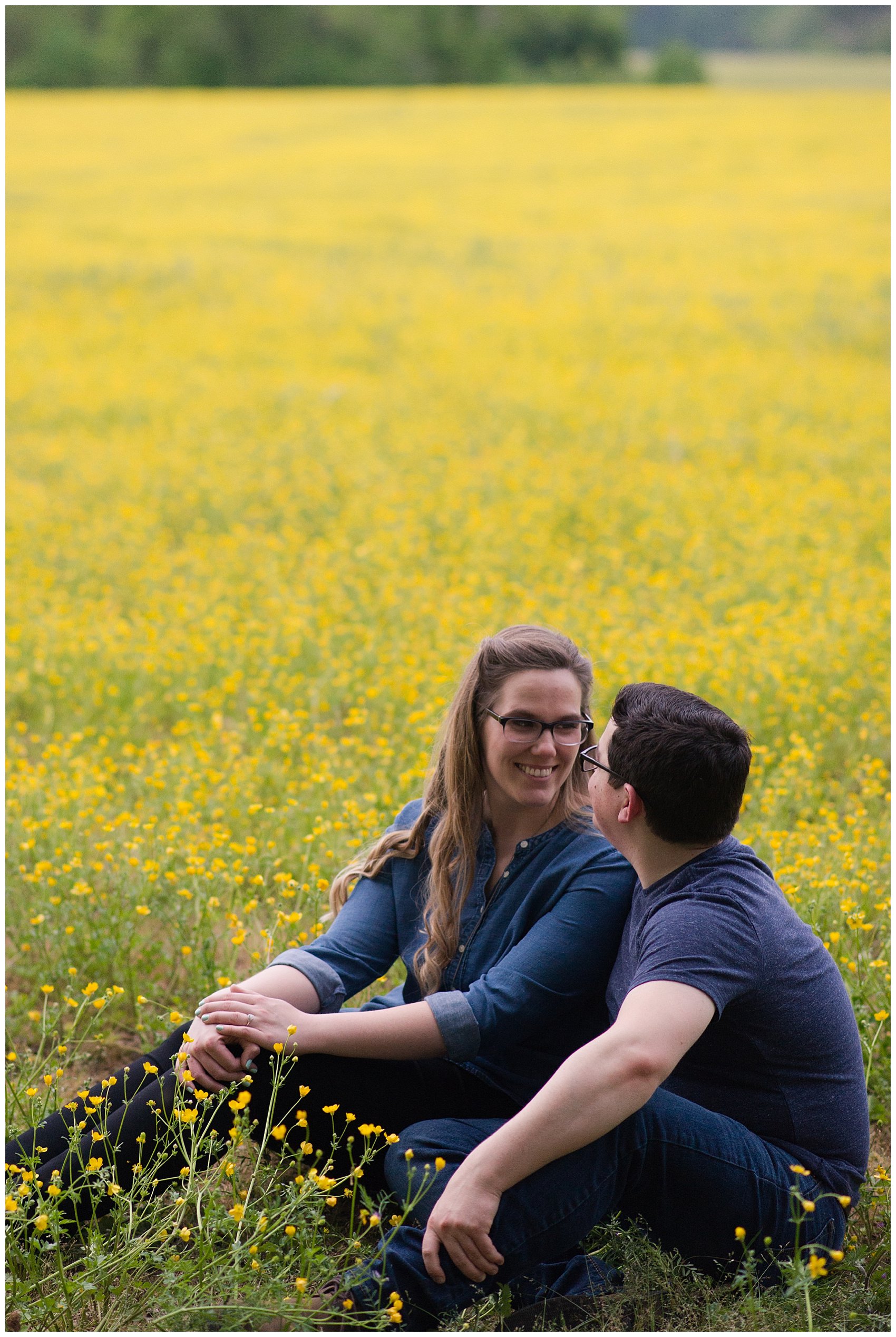 Yellow Field Suffolk Virginia Engagement Session_0621