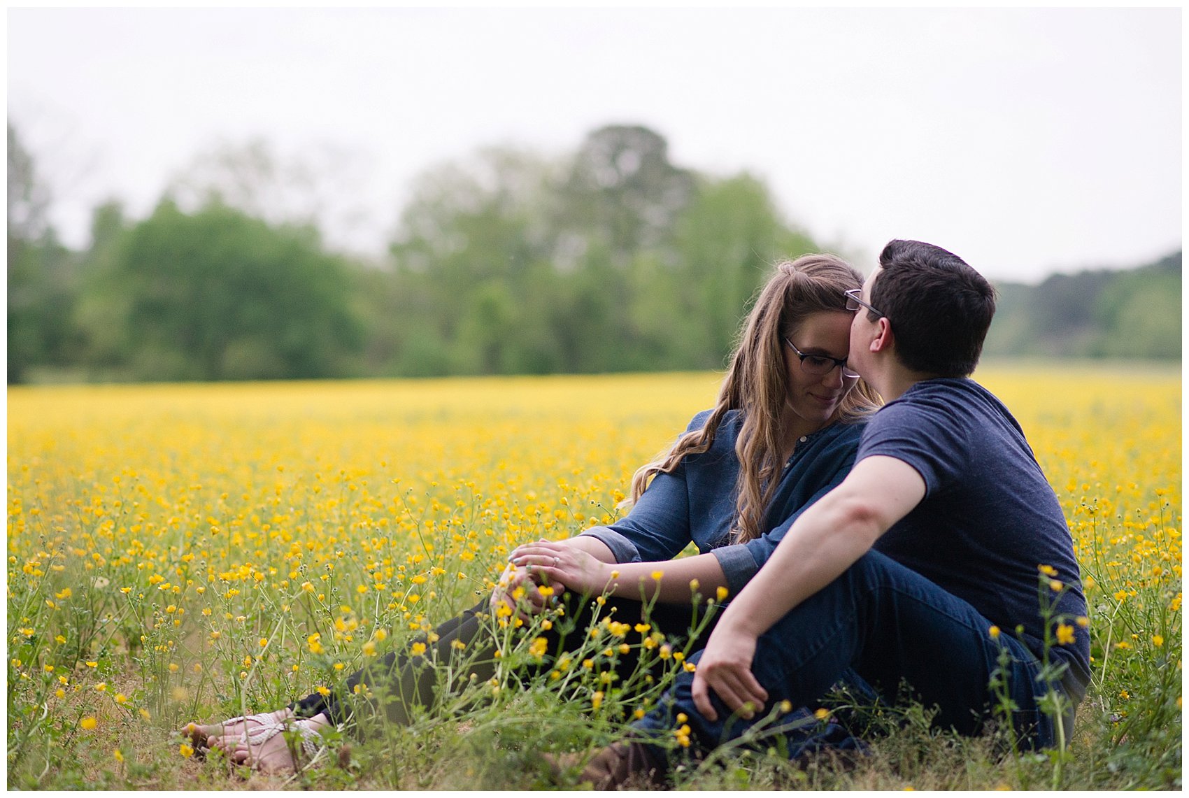Yellow Field Suffolk Virginia Engagement Session_0622