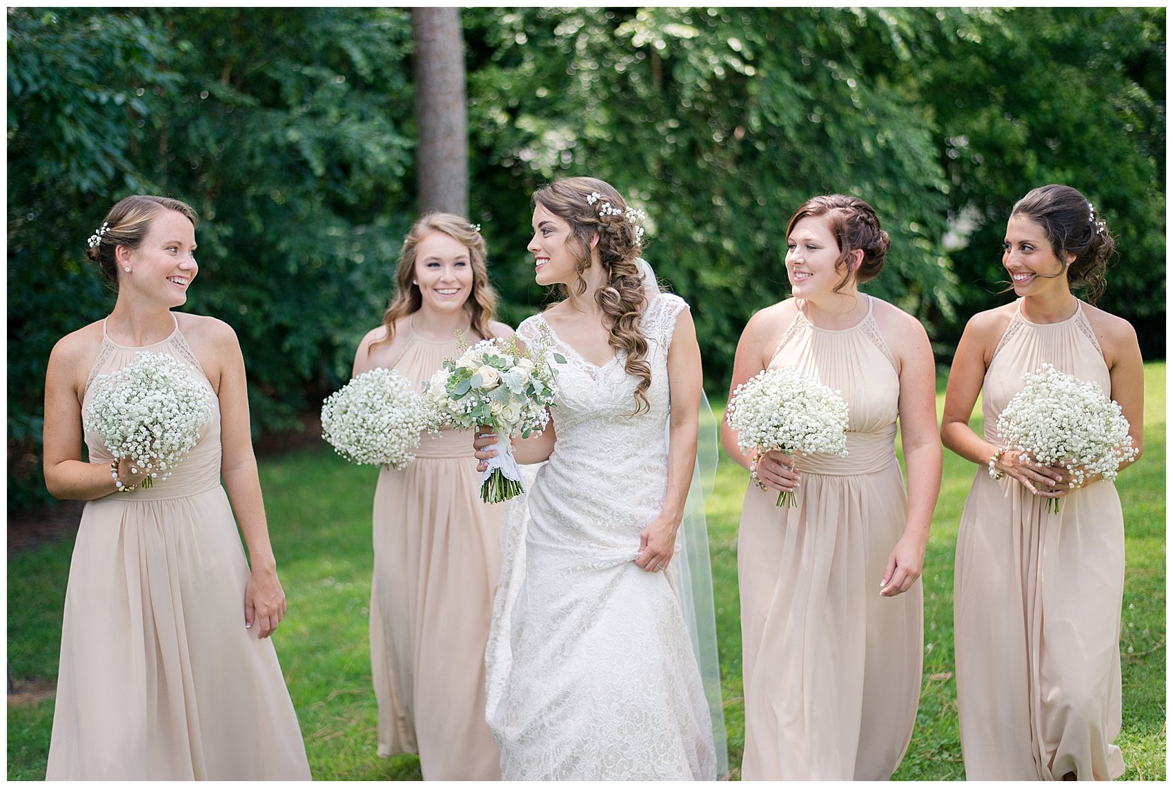 Beautiful Neutral Cream Wedding Womens Club of Portsmouth Virginia Wedding Photographers_1554