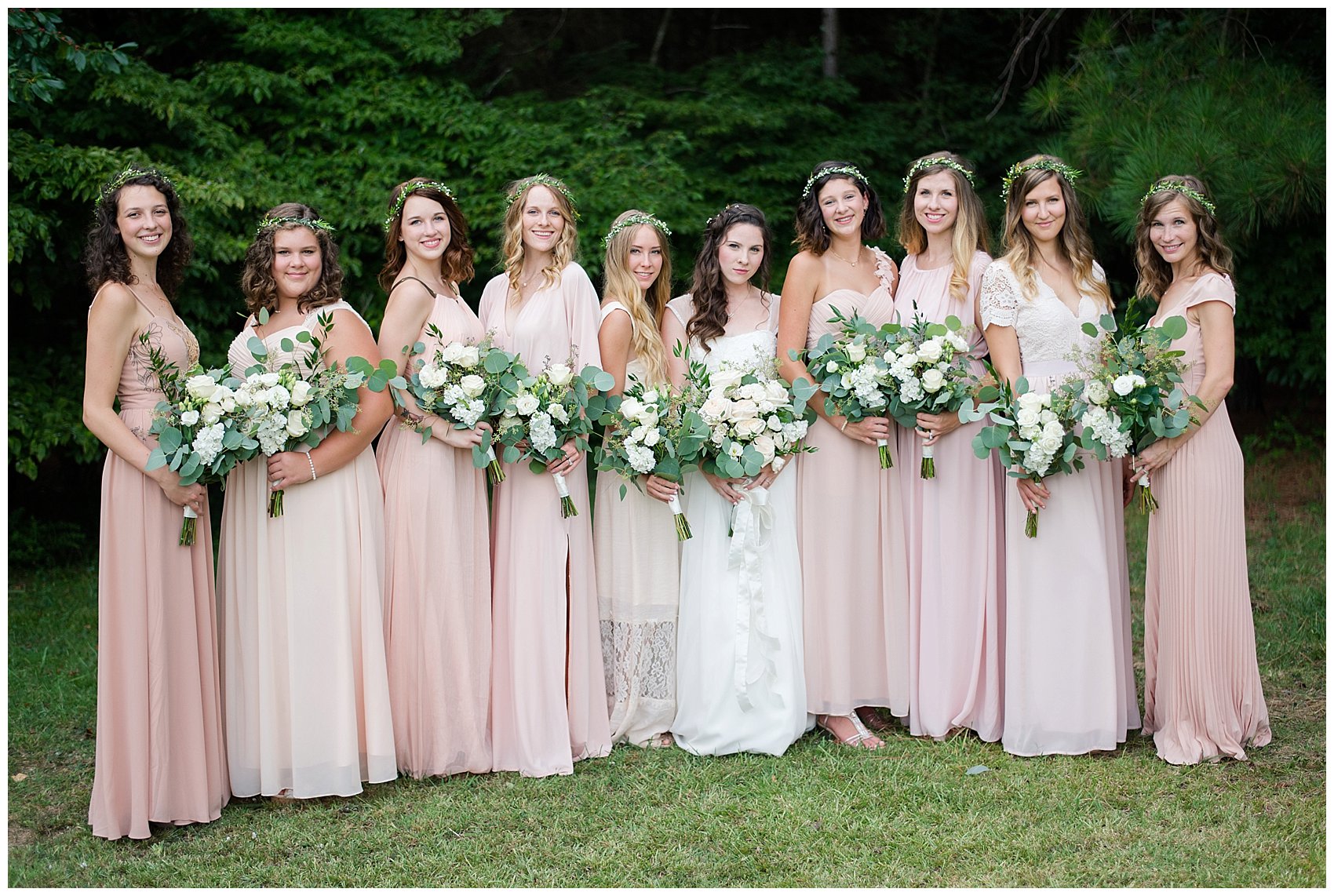 Beautiful Blush Pink Cream Green Wedding Charlotte North Carolina Virginia Wedding Photographers_1725