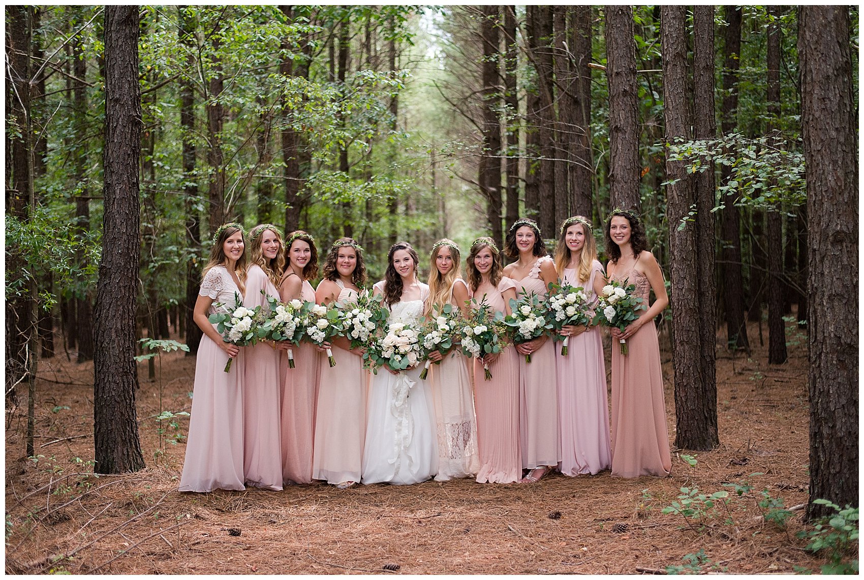 Beautiful Blush Pink Cream Green Wedding Charlotte North Carolina Virginia Wedding Photographers_1753