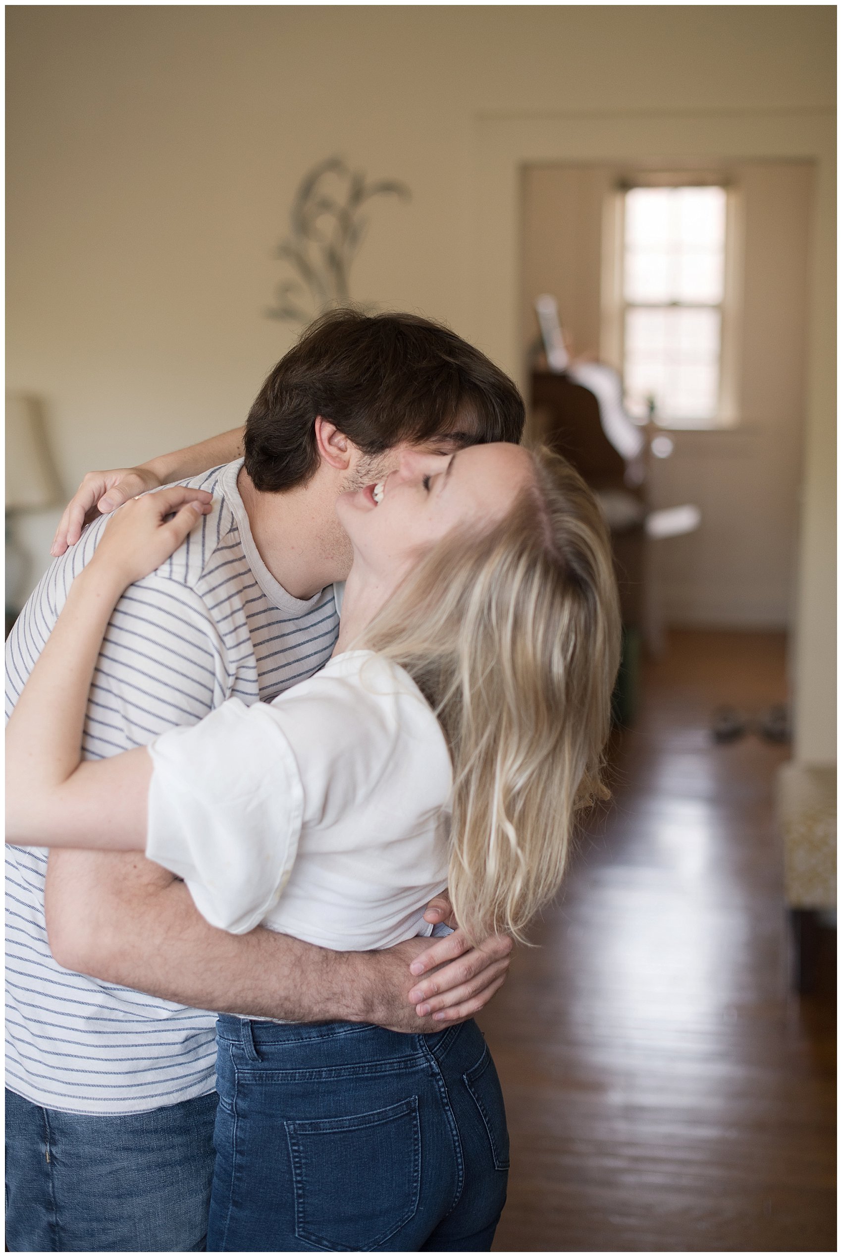 Downtown Norfolk Cozy In Home Engagement Session Virginia Wedding Photographers_4627