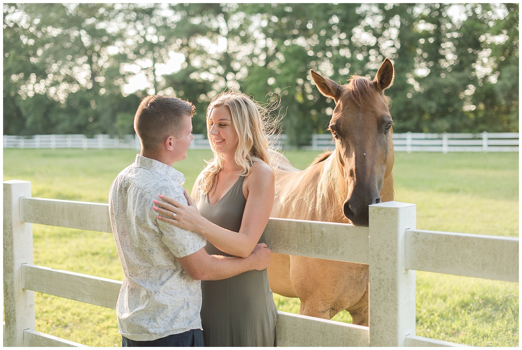 Golden Summer Engagement Session Back Bay Horse Farm Virginia Wedding Photographers_5486