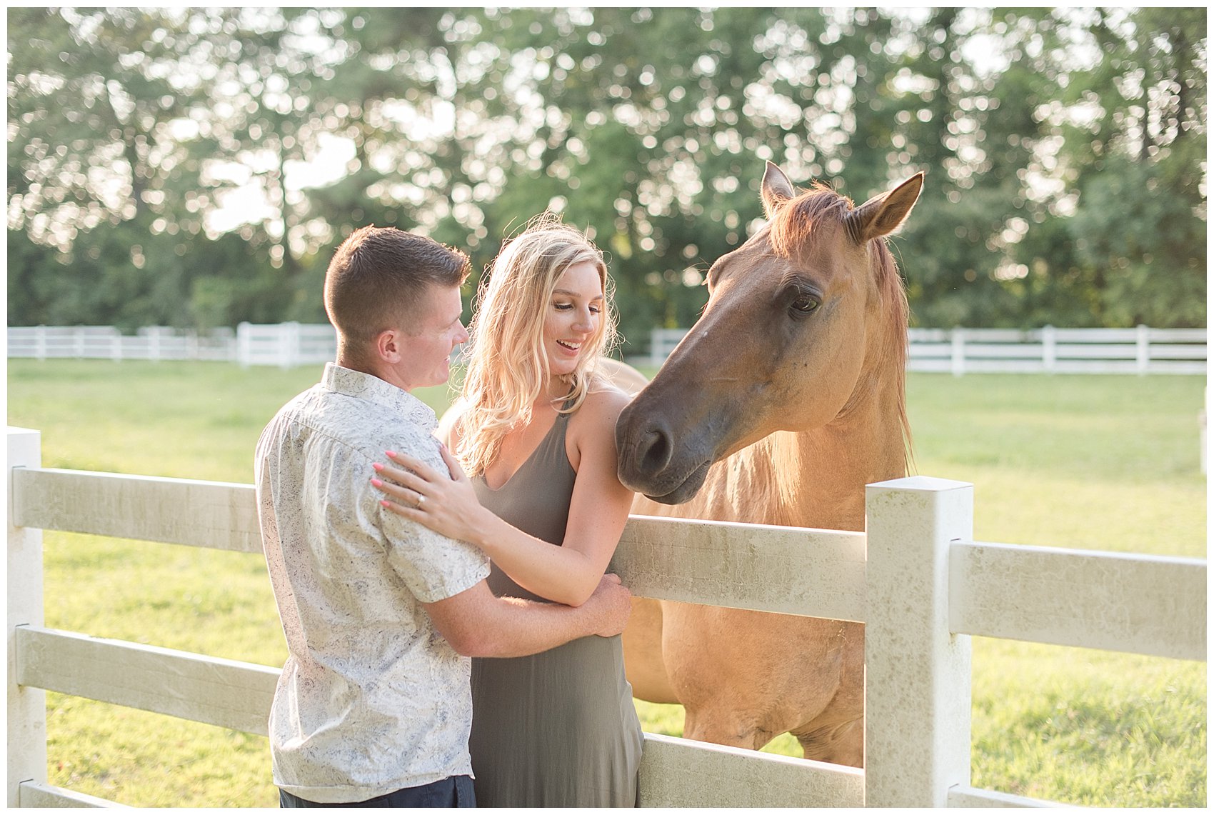 Golden Summer Engagement Session Back Bay Horse Farm Virginia Wedding Photographers_5493