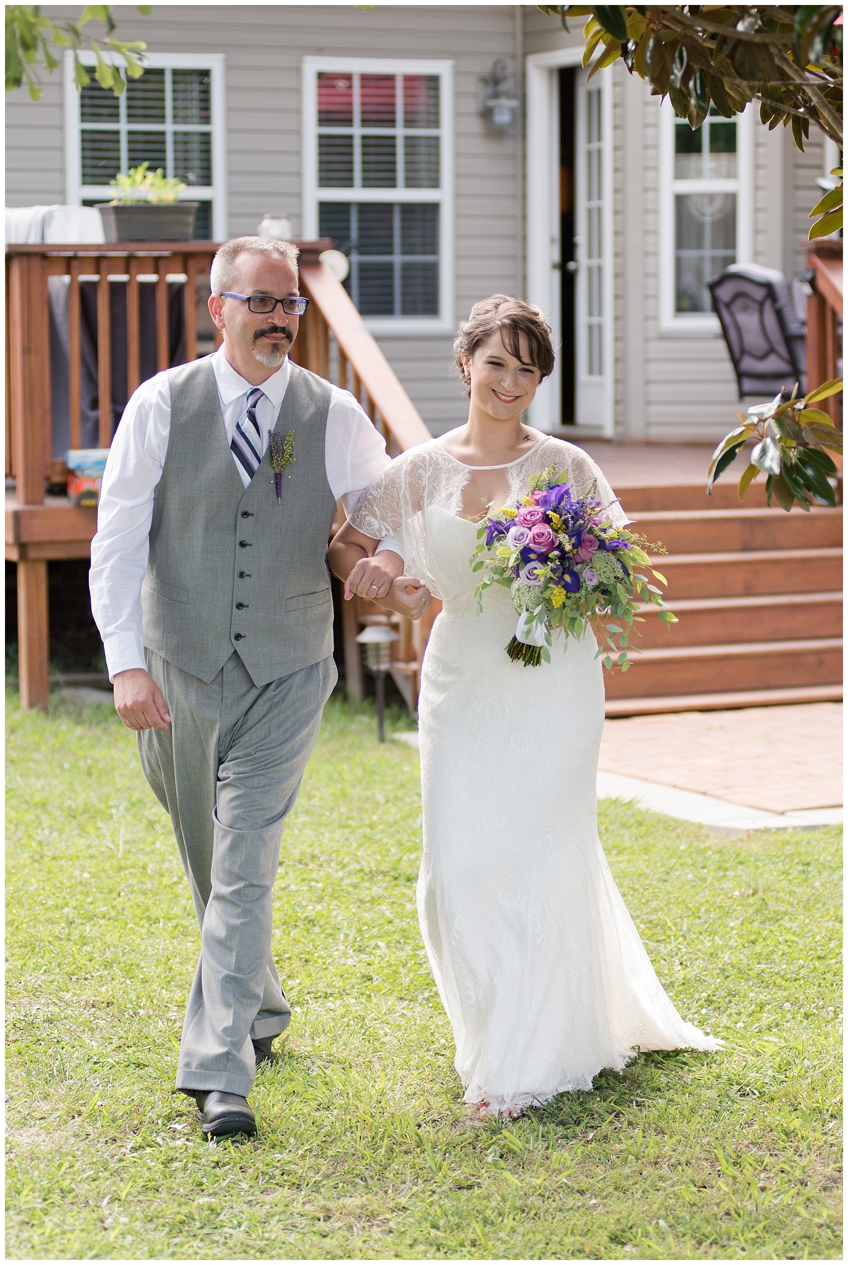 Purple and Green Quaint Backyard Wedding Virginia Beach Wedding Photographers_5308