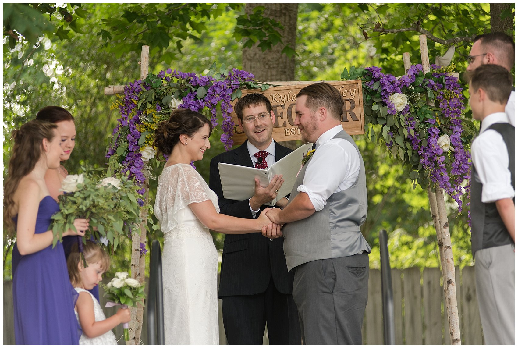 Purple and Green Quaint Backyard Wedding Virginia Beach Wedding Photographers_5320