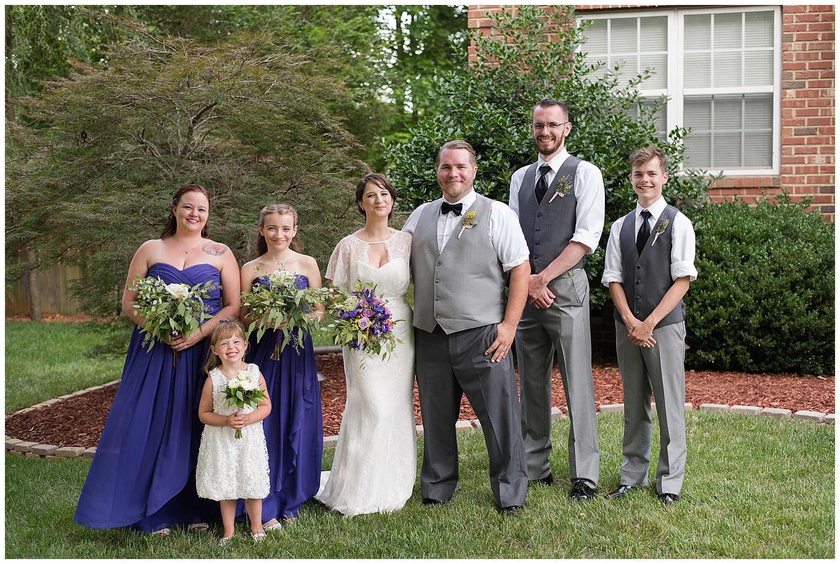 Purple and Green Quaint Backyard Wedding Virginia Beach Wedding Photographers_5330