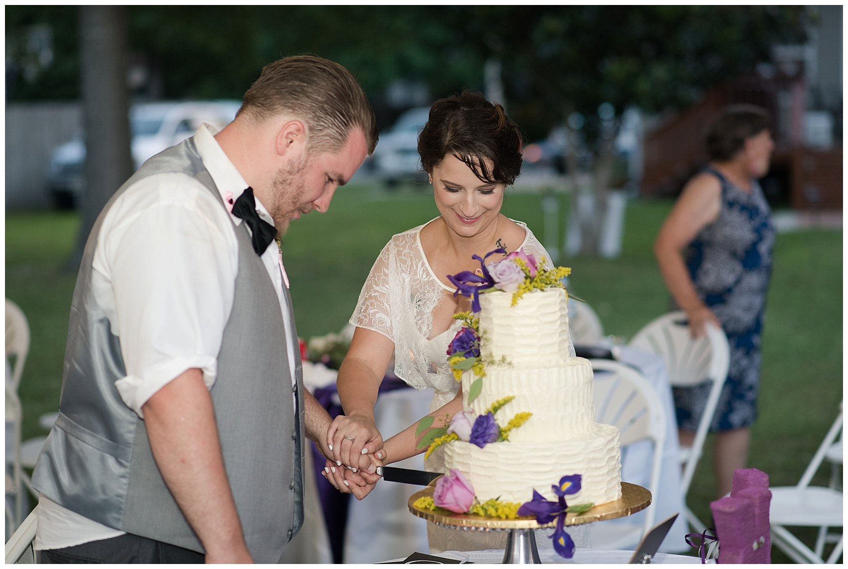 Purple and Green Quaint Backyard Wedding Virginia Beach Wedding Photographers_5377