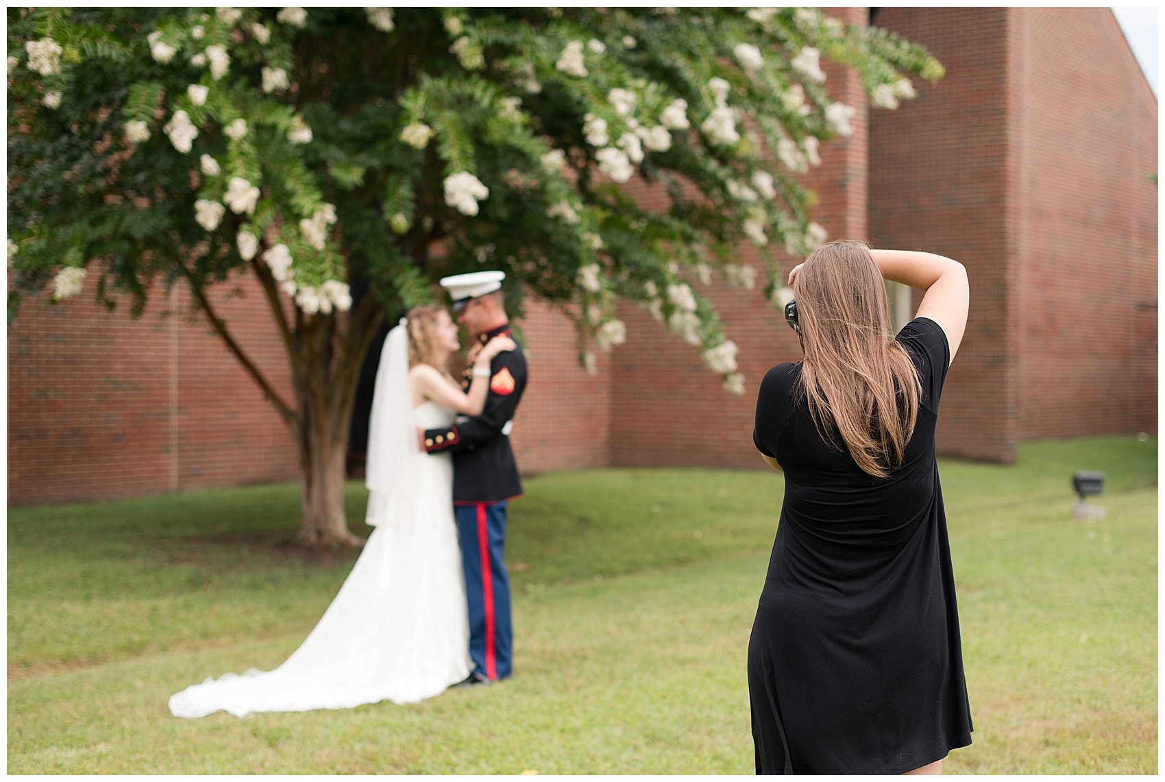 Behind Scenes Real Life Virginia Wedding Photographers Husband and Wife Team Hampton Roads_7413