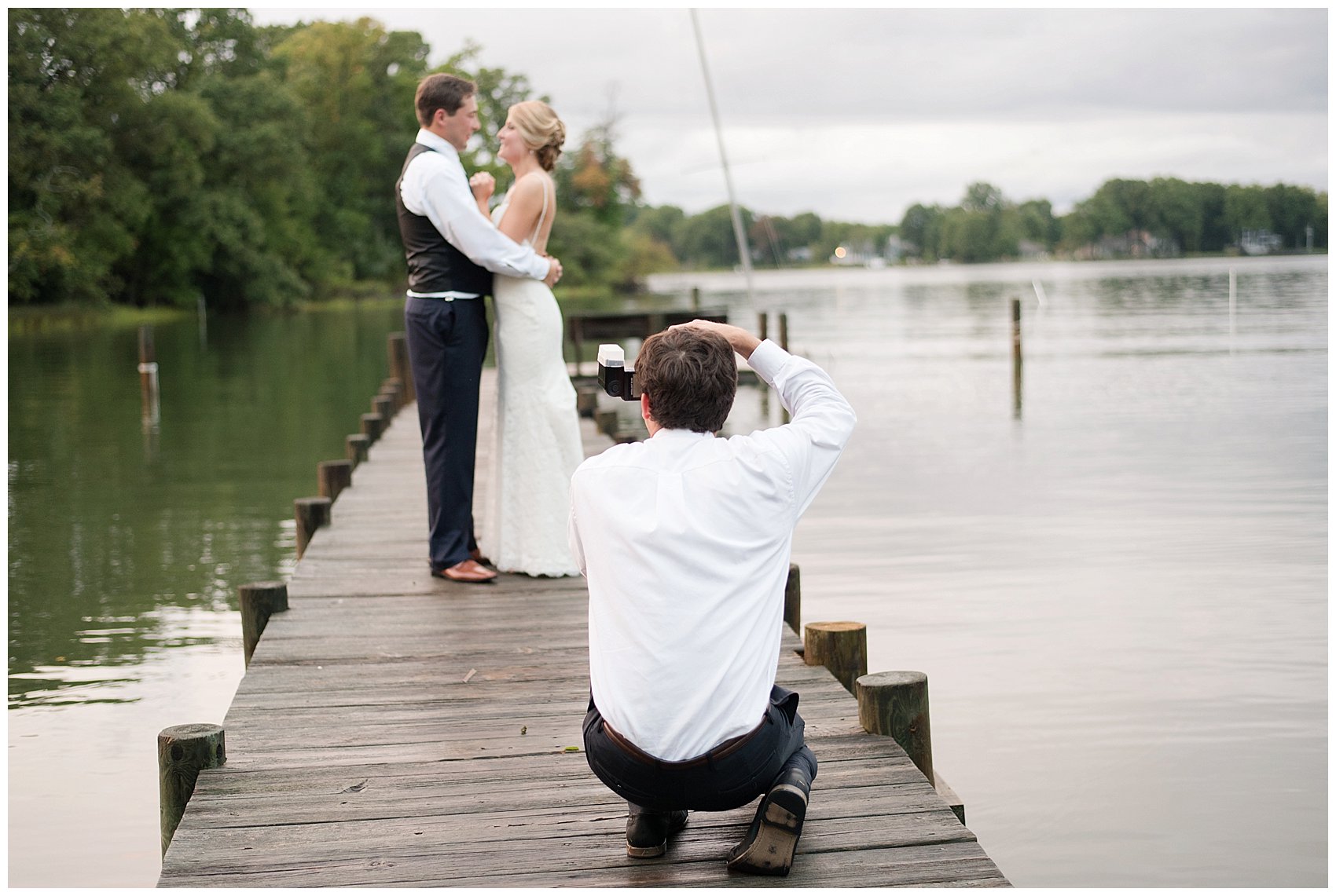 Behind Scenes Real Life Virginia Wedding Photographers Husband and Wife Team Hampton Roads_7414