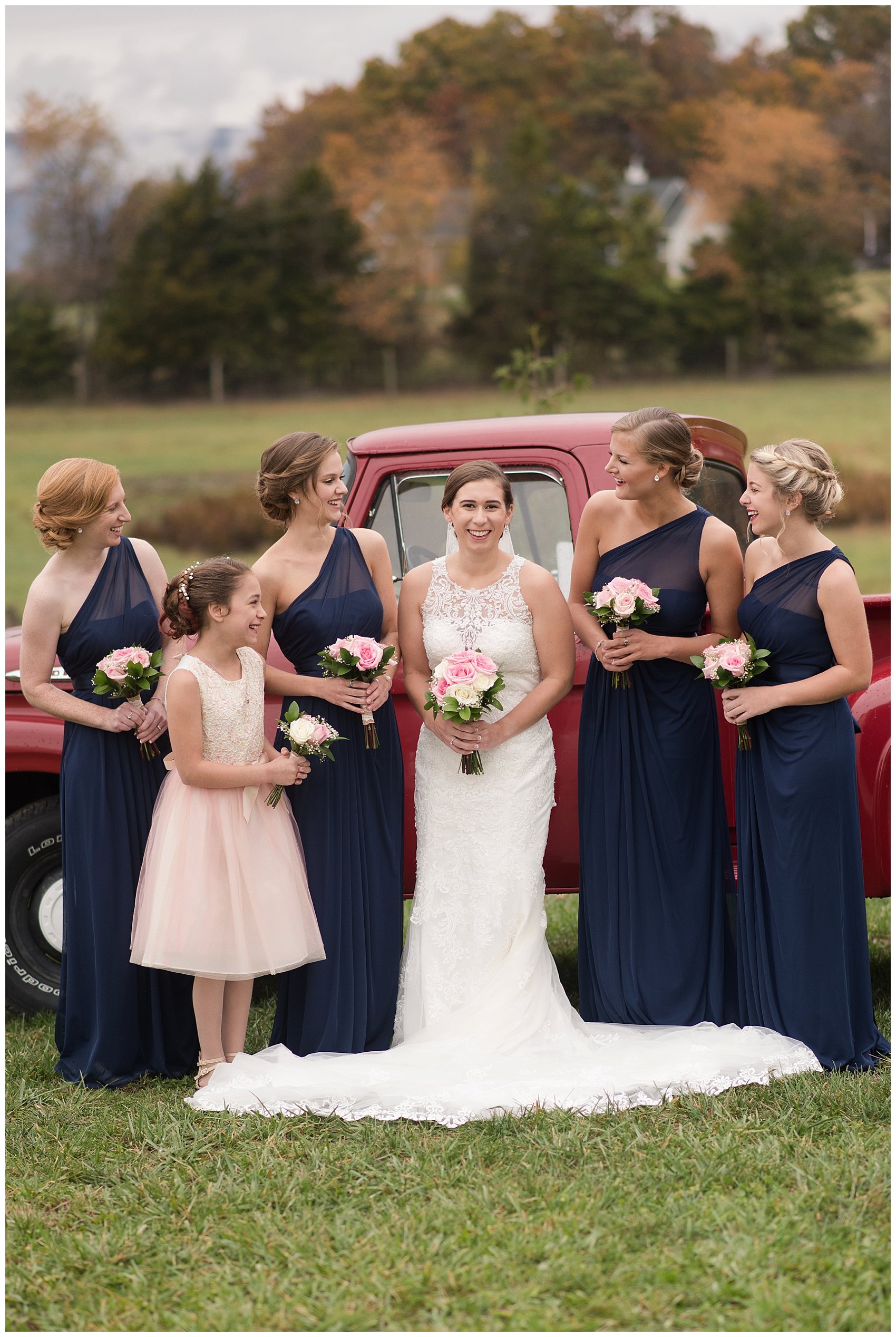 Navy Blue Blue Ridge Mountain Wedding Faithbrooke Farm Vineyard Luray Virginia Wedding Photographers_7161