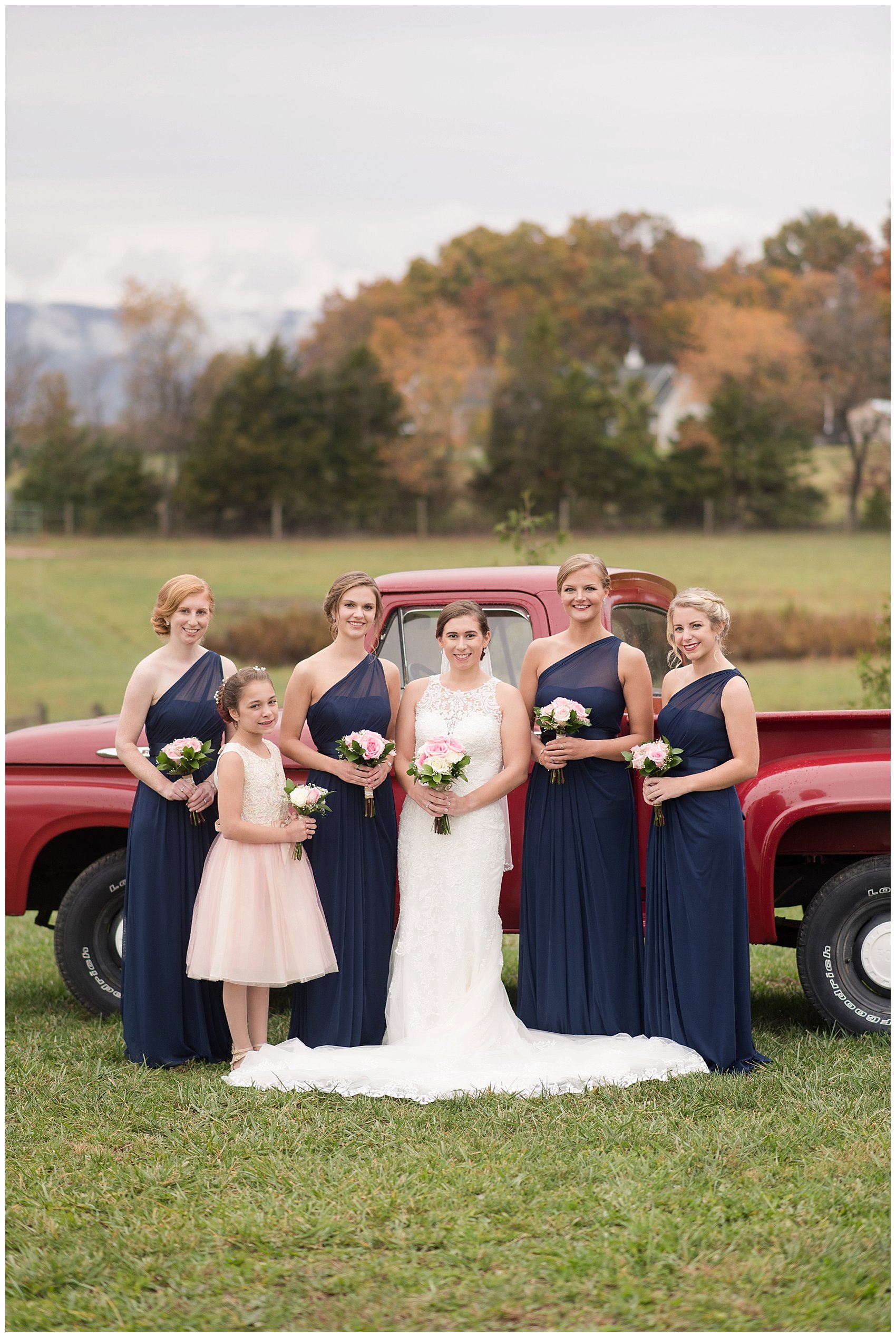 Navy Blue Blue Ridge Mountain Wedding Faithbrooke Farm Vineyard Luray Virginia Wedding Photographers_7163