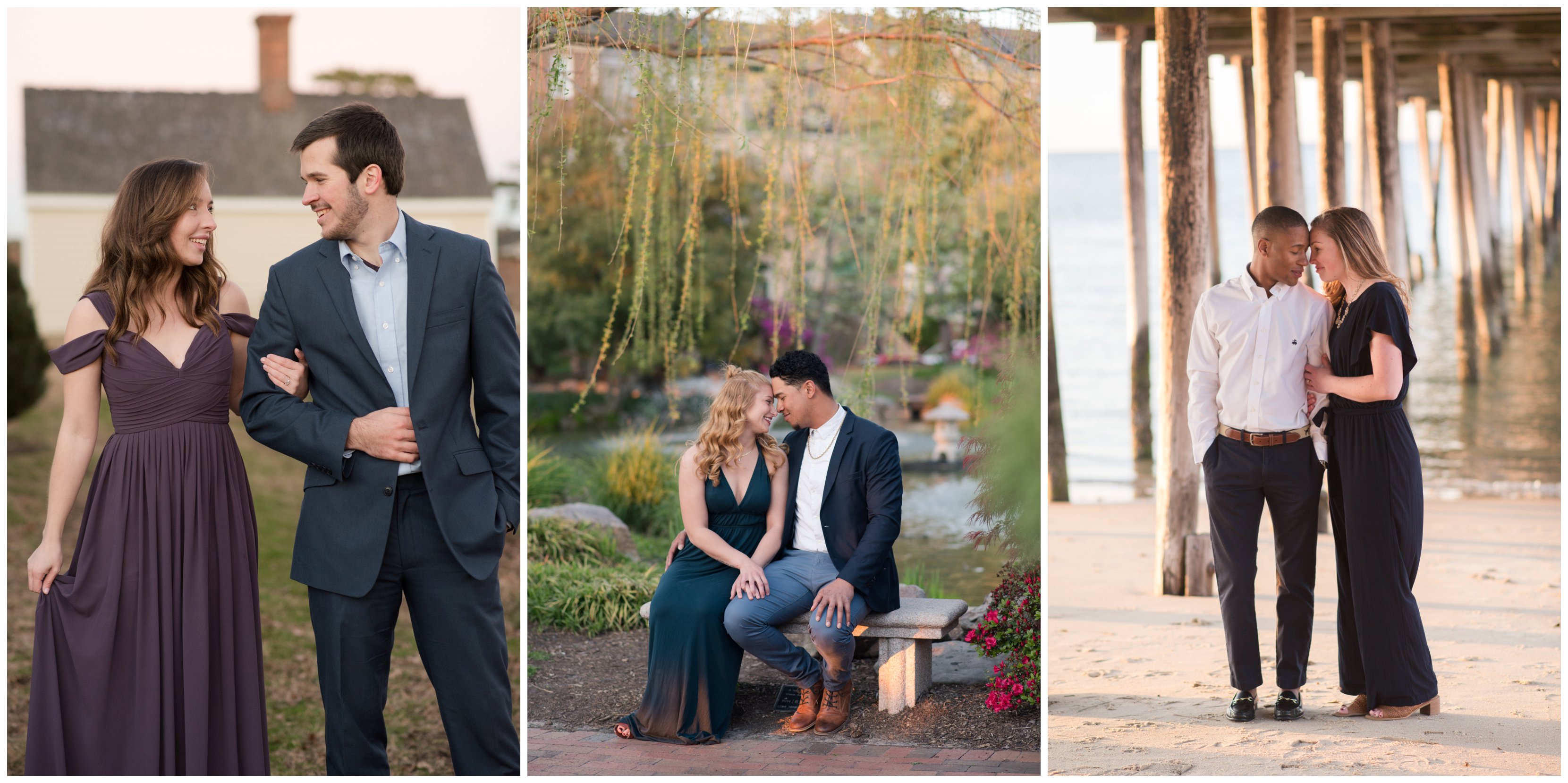 dressy outfit inspiration for classy engagement session by virginia wedding photographer
