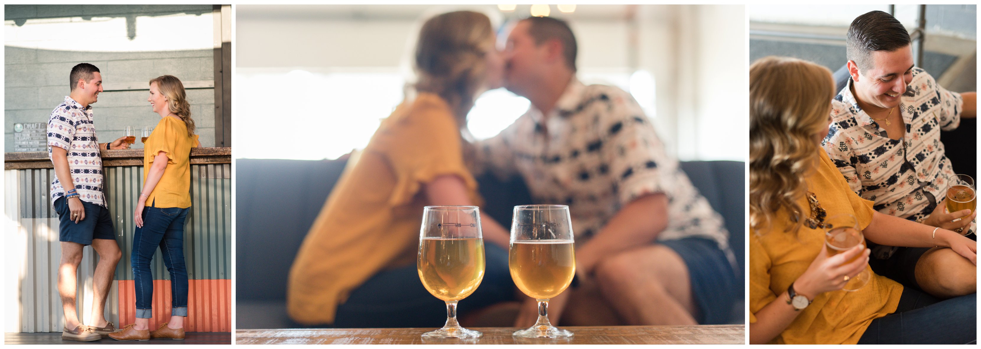 brewery engagement session by virginia wedding photographer