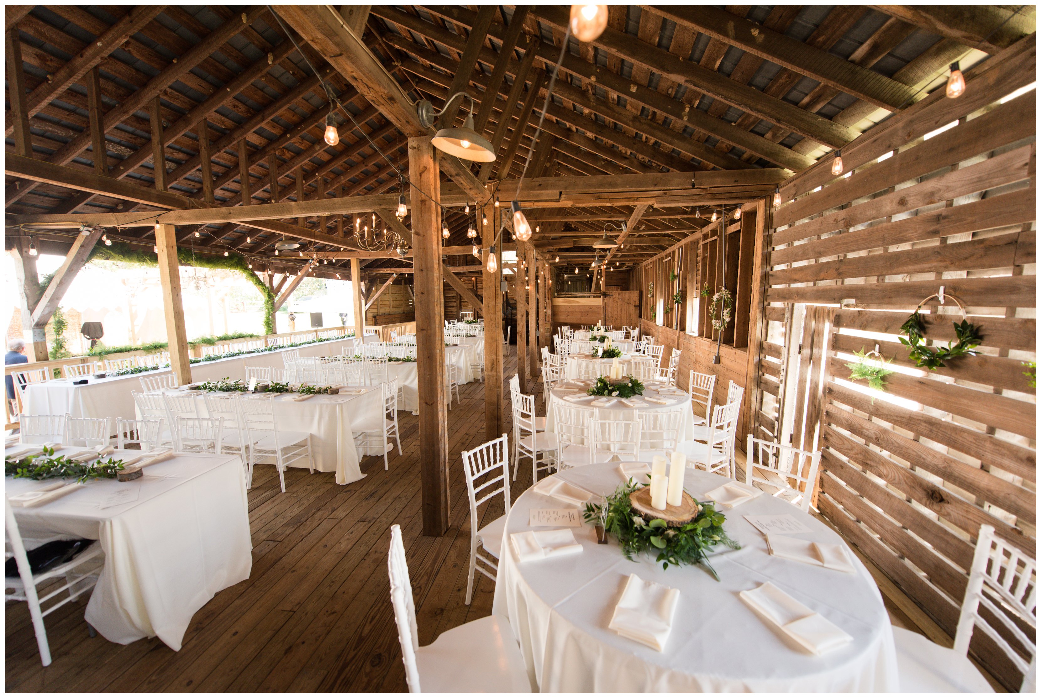 rustic barn reception decor hampton roads virginia wedding photographer