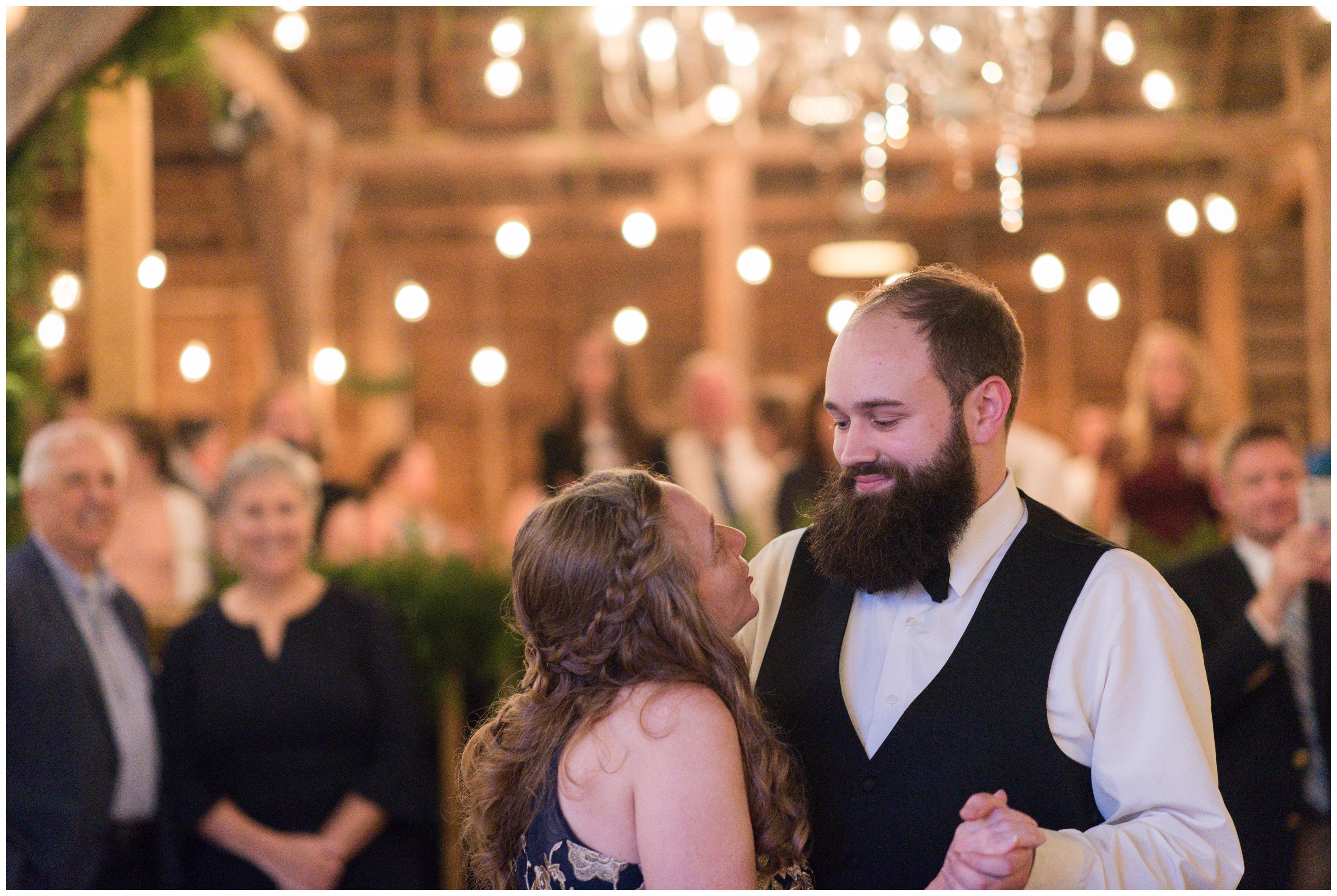 mother son dance at outdoor reception in king george by virginia wedding photographer