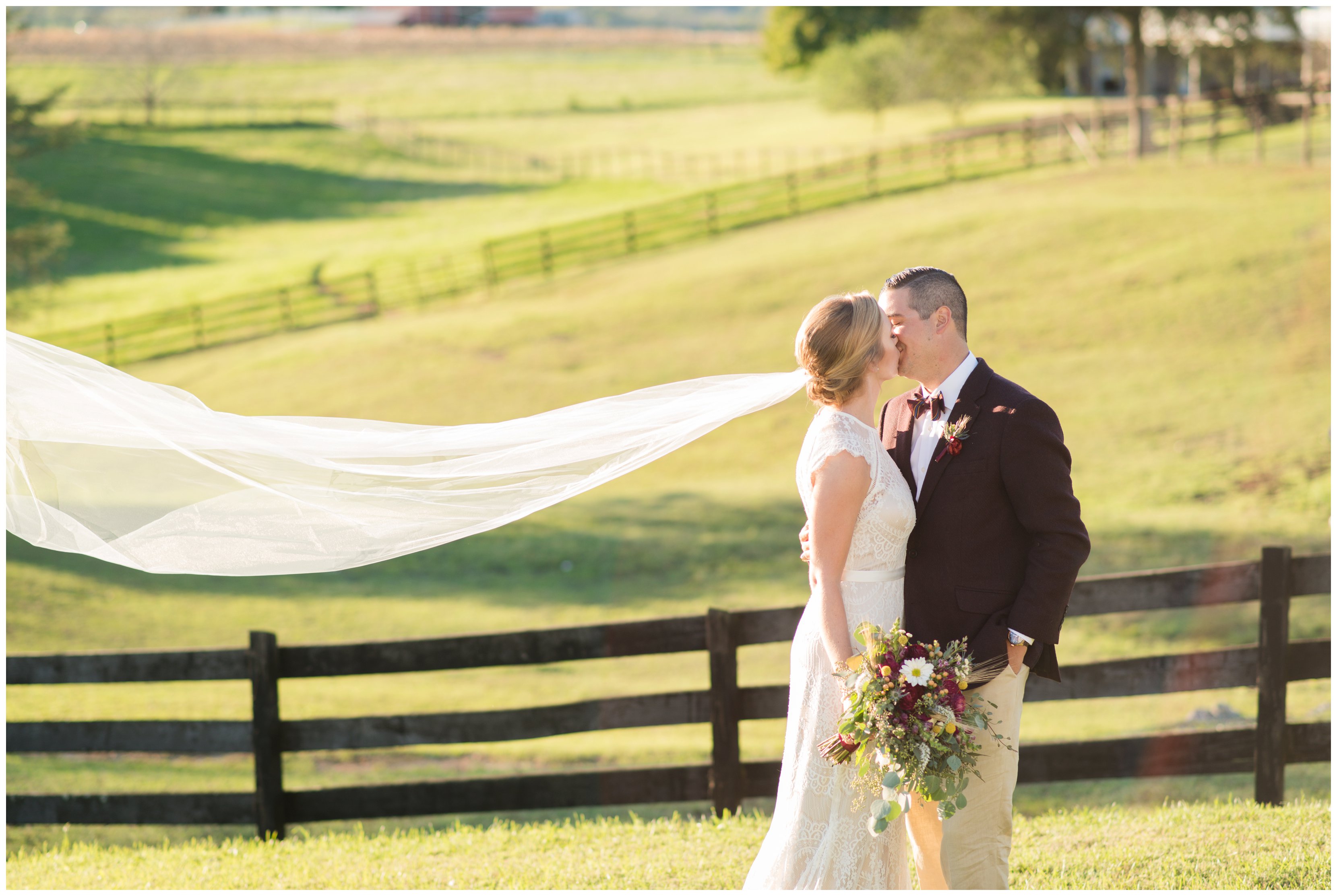 bride and groom at hermitage hill farm wedding waynesboro charlottesville wedding photographer