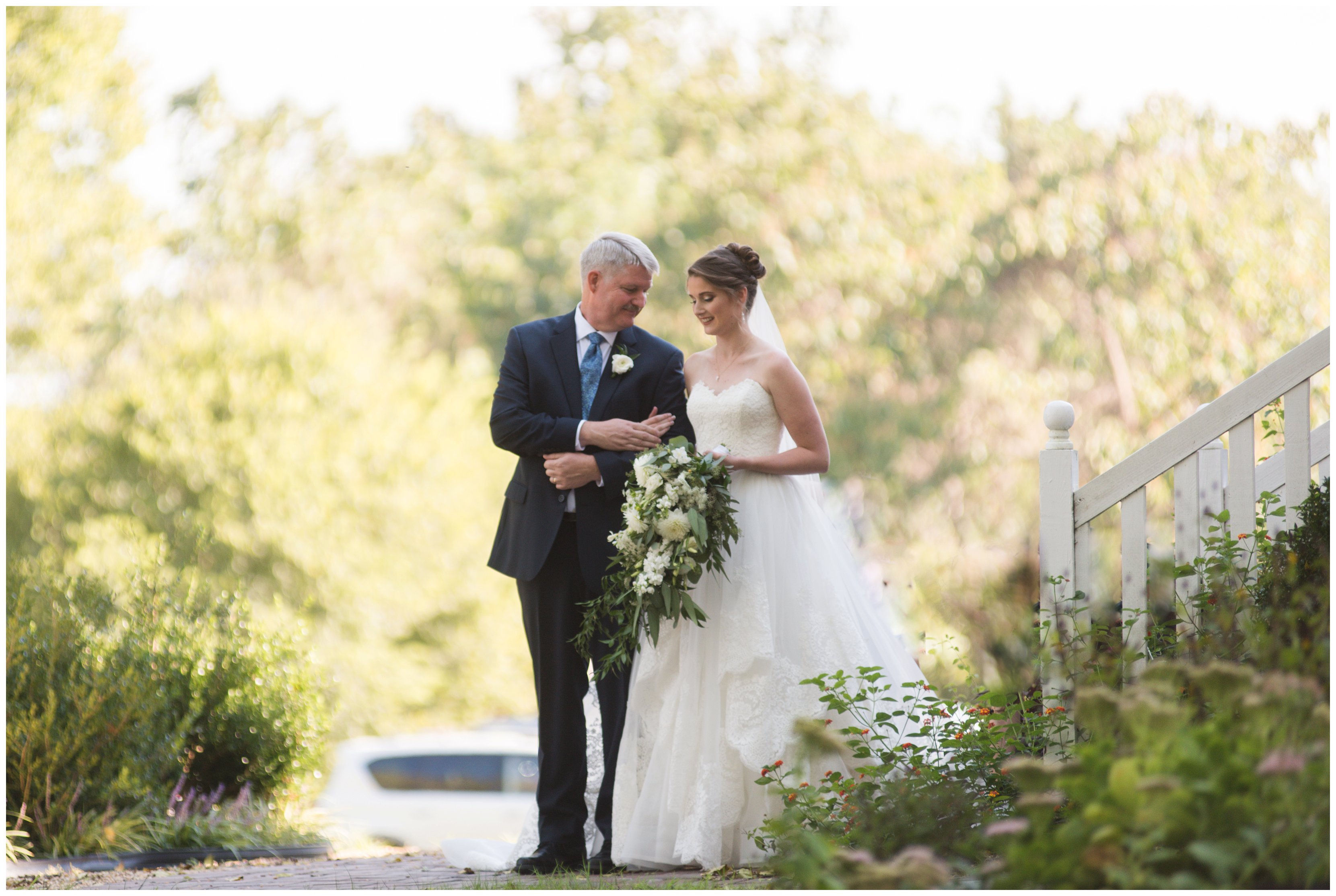 father walks daughter down the aisle at virginia wedding